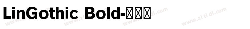 LinGothic Bold字体转换